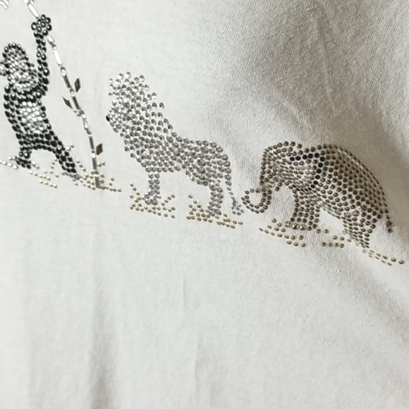 Christine Alexander White African Animal Safari Shirt - Picture 2 of 7